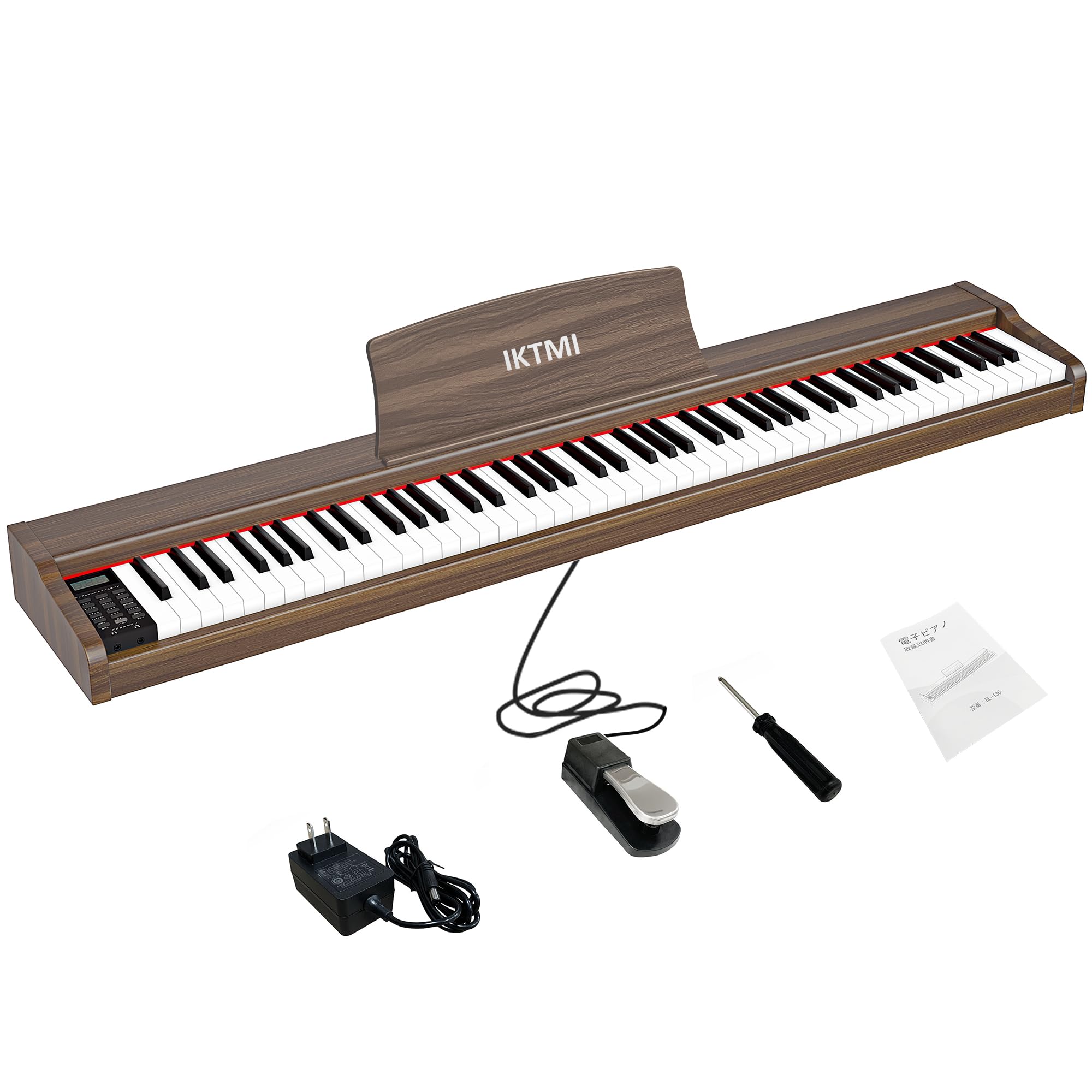 新品　IKTMI 電子ピアノ 88鍵盤 ペダル付き 木製 電子 ピアノ Amazon | IKTMI 電子ピアノ 88鍵盤 ペダル付き 木製 電子 ピアノ