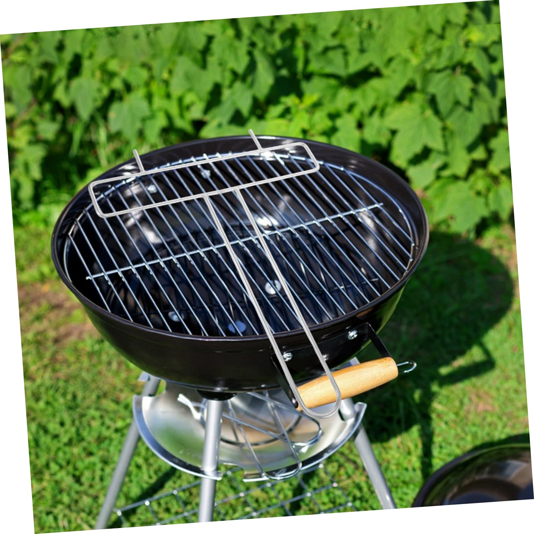 Zestaw akcesoriów do grilla ze stali nierdzewnej ze skrzydełkiem kurczaka, widelcem do grilla, stojak na szaszłyki kabob, uchwyt na szpikulec indyka, stojak na pieczenie jagnięciny i stojak do