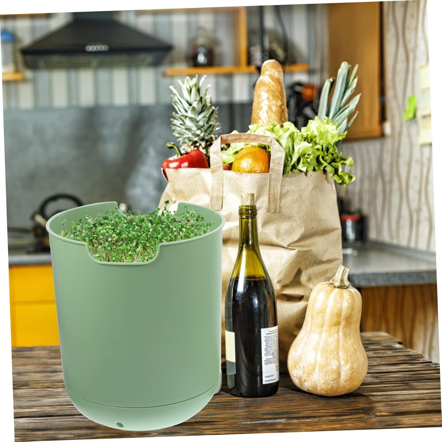 Mipcase Automatic Mung Bean Sprout Machine Sprouting Pot Germination Tray Home Growing Kit