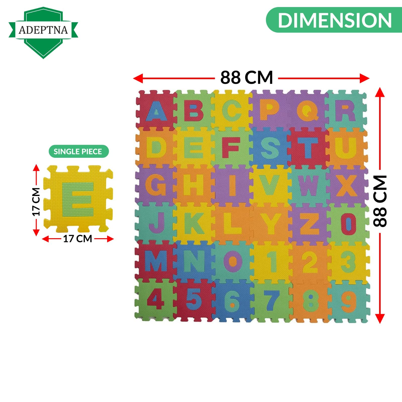 Alphabet Numbers Foam Puzzle Mat