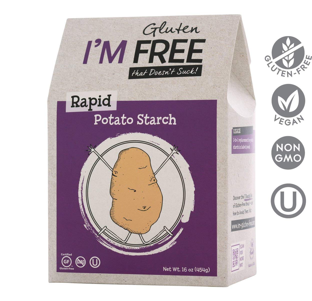 I'm Free Rapid Potato Starch Vegan ⊘ NonGMO GlutenFree