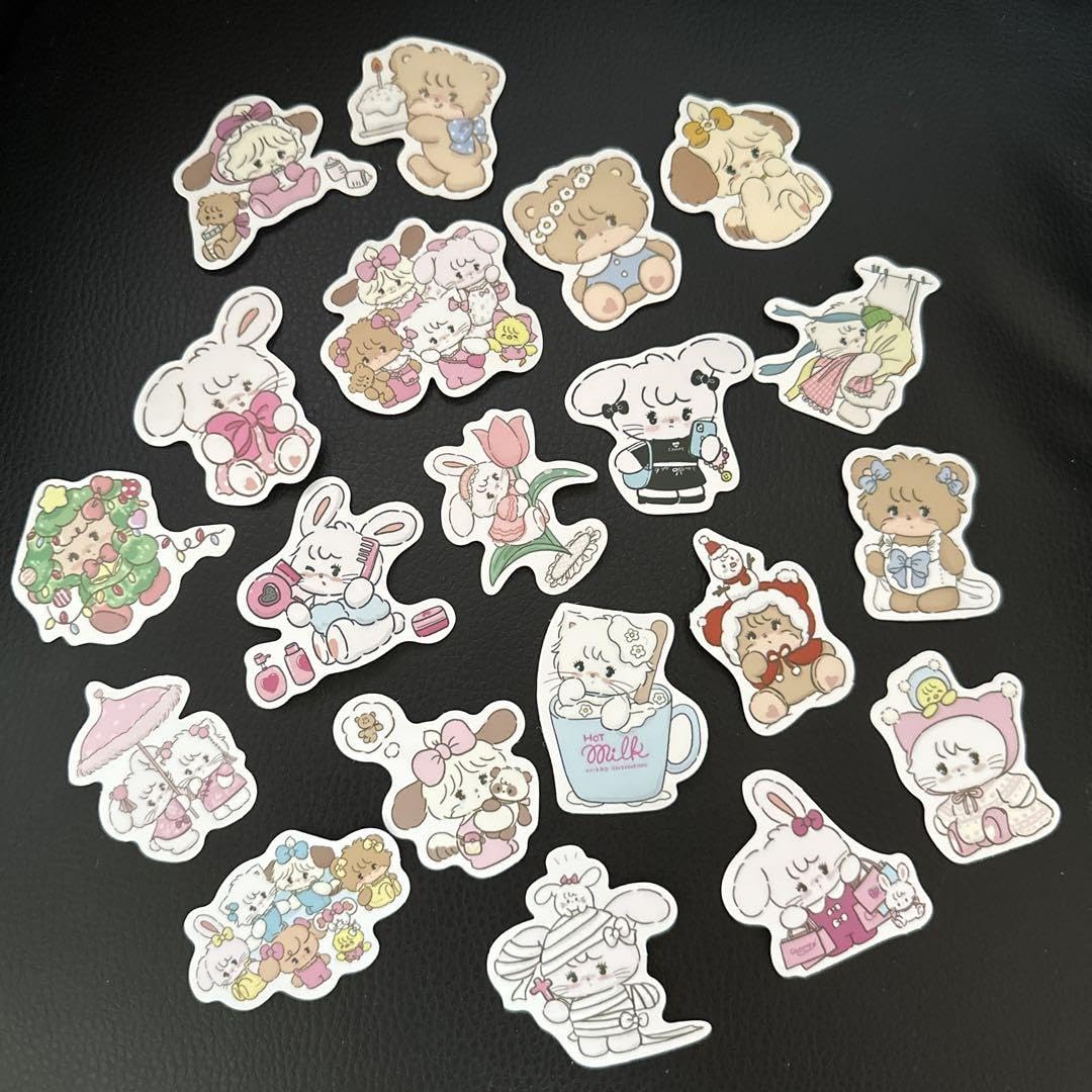 mikko ステッカー キラシール Amazon | mikko characters ステッカー20枚セット | シール
