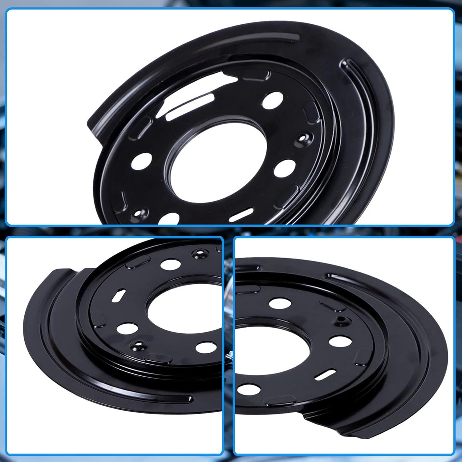 924-223 2x Rear Brake Dust Shield Compatible with Cadillac Escalade Chevrolet Express Silverado 1500 GMC Savana Sierra 1500 Replaces 88965717