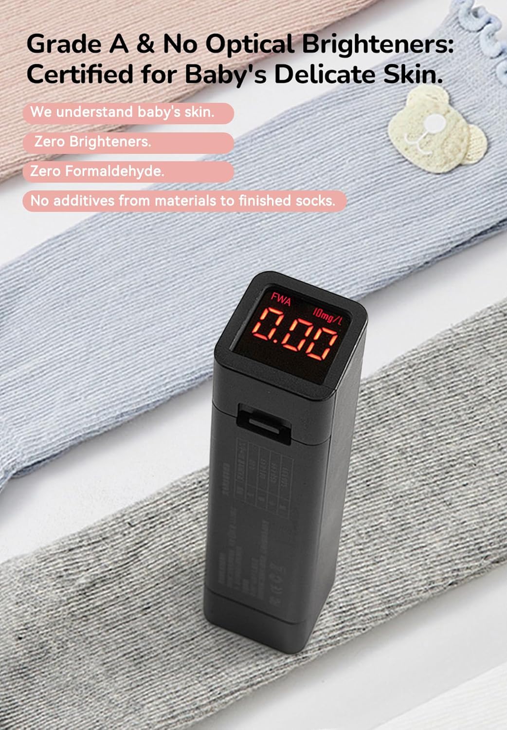 Zando Baby Knee High Socks Girls,Infants Stockings Ruffle Toddler Long Sock,Gift for Newborn - Image 3