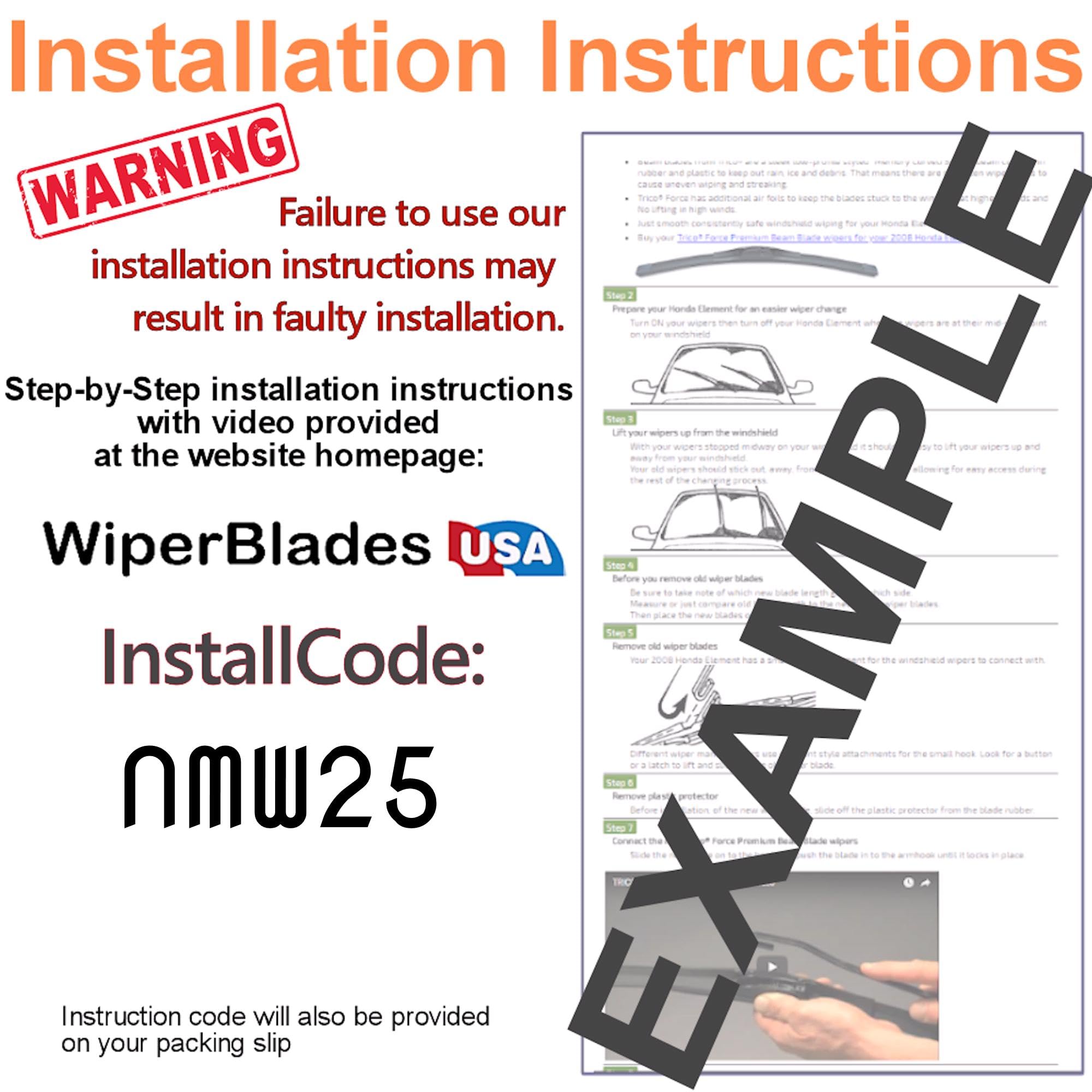 Performance Beam Wipers compatible with Ram - Product View