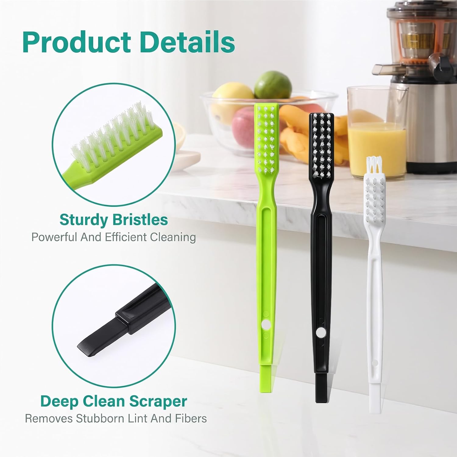 6 Pcs Juicer Cleaning Brush,Nylon Juicer Brush Cleaner image 2