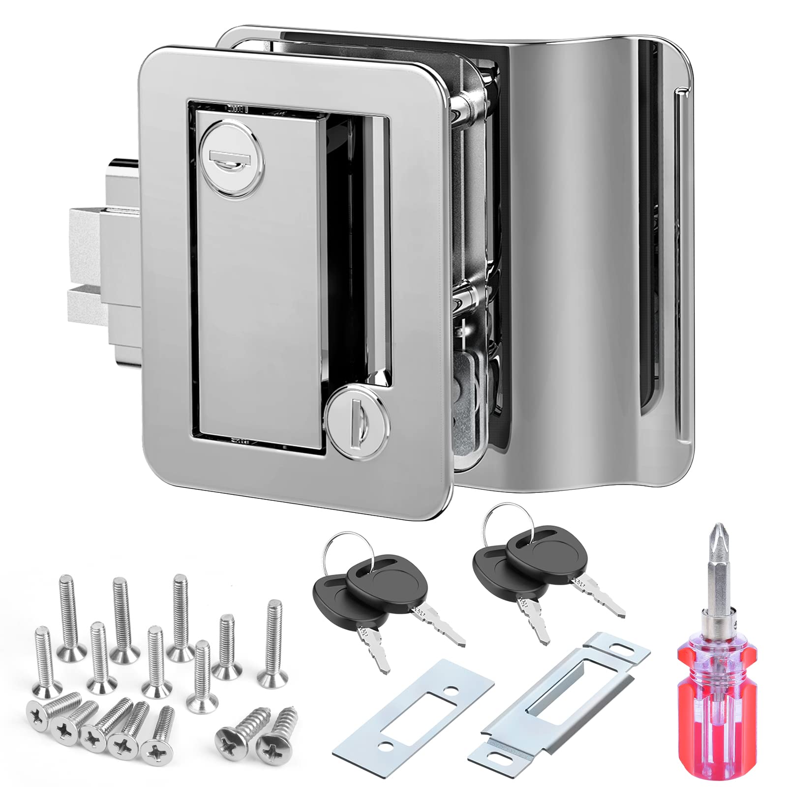 Buy RISTOW Upgraded Chrome RV Door Locks for Travel Trailers with ...