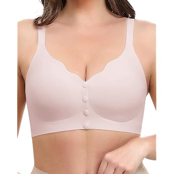 Jiuday Women's Front Closure Bra Without Underwire Comfort Bustier