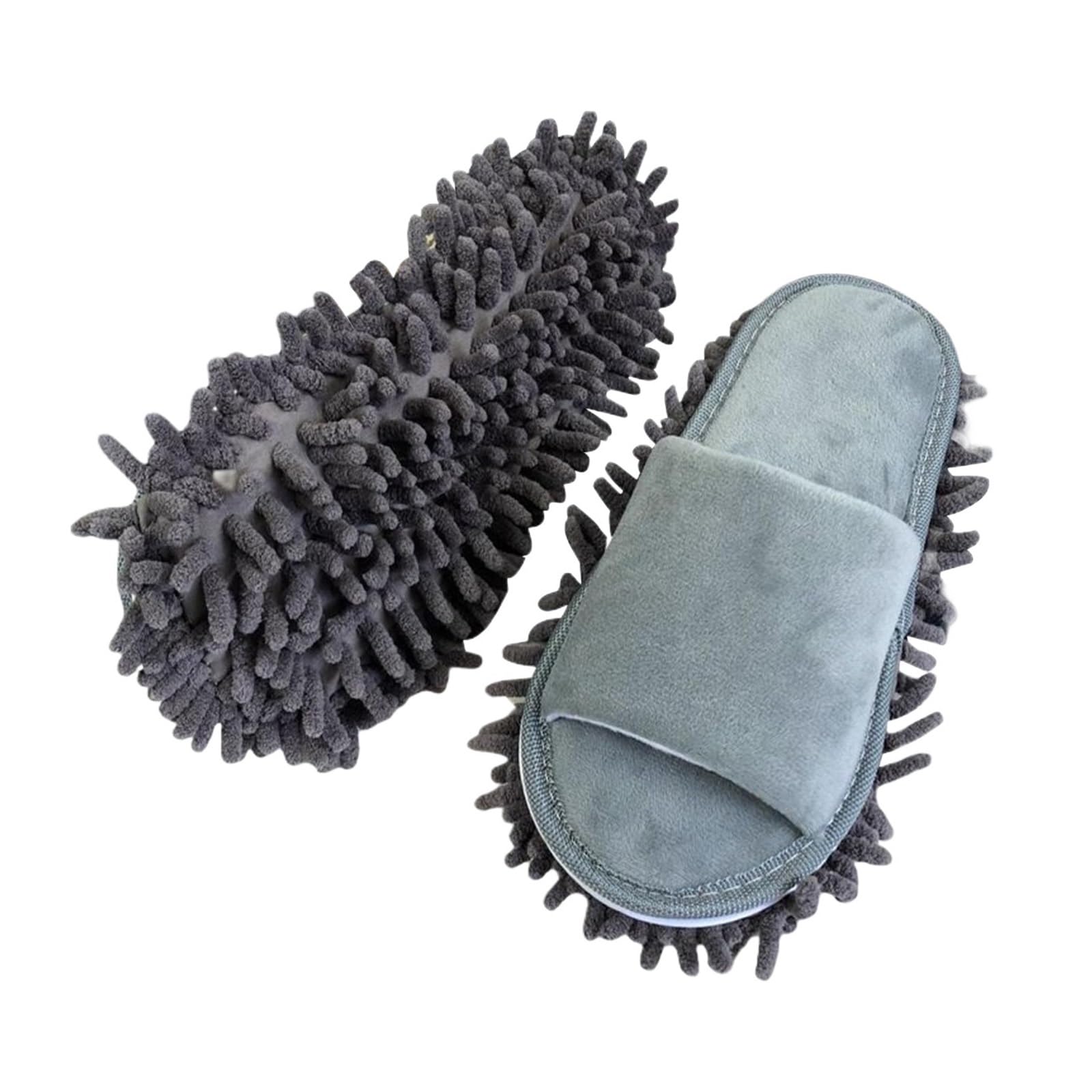 SFQEVHRZ Mop Slippers， Mop Slippers, Men Women Washable Household Comfortable Lazy(Grijs)