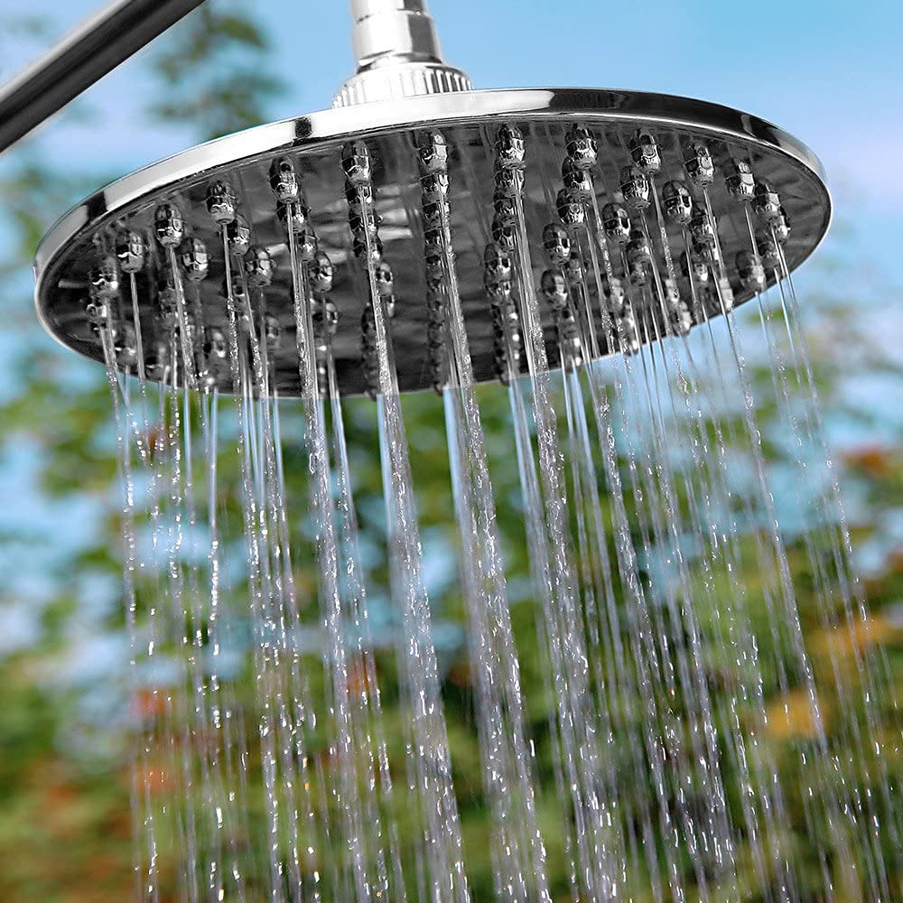 homewell Prysznic solarny 35 l, ciepła woda, prysznic ogrodowy z kranem, solarny prysznic ogrodowy, prysznic ogrodowy, prysznic basenowy, kemping