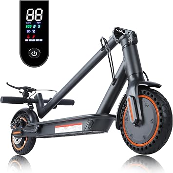 Electric Scooter Fast,15/18/21Miles Long Range Electric Scooter for Adults Foldable, 500W Peak Motor, 18.6 Mph Speed,All Aluminum Body E Scooter with Cruise Control,App Control-Black