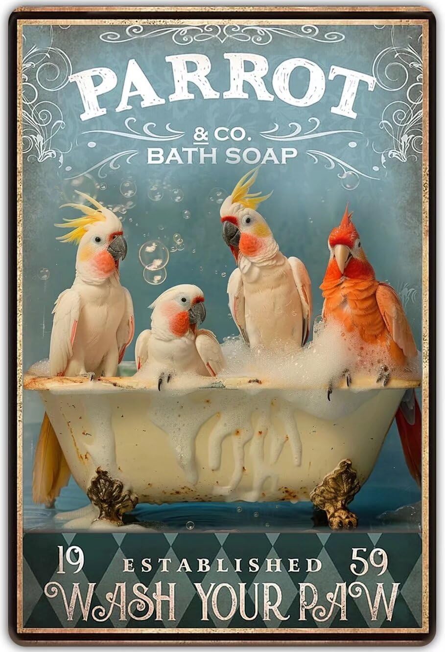 CALUOHO Parrot Diamond Painting Kits for Adults, 5D Parrot Diamond Art Kits for Beginners, DIY Full Drill Paint with Diamond Gem Art, Home Wall Decor 20x24 Inch