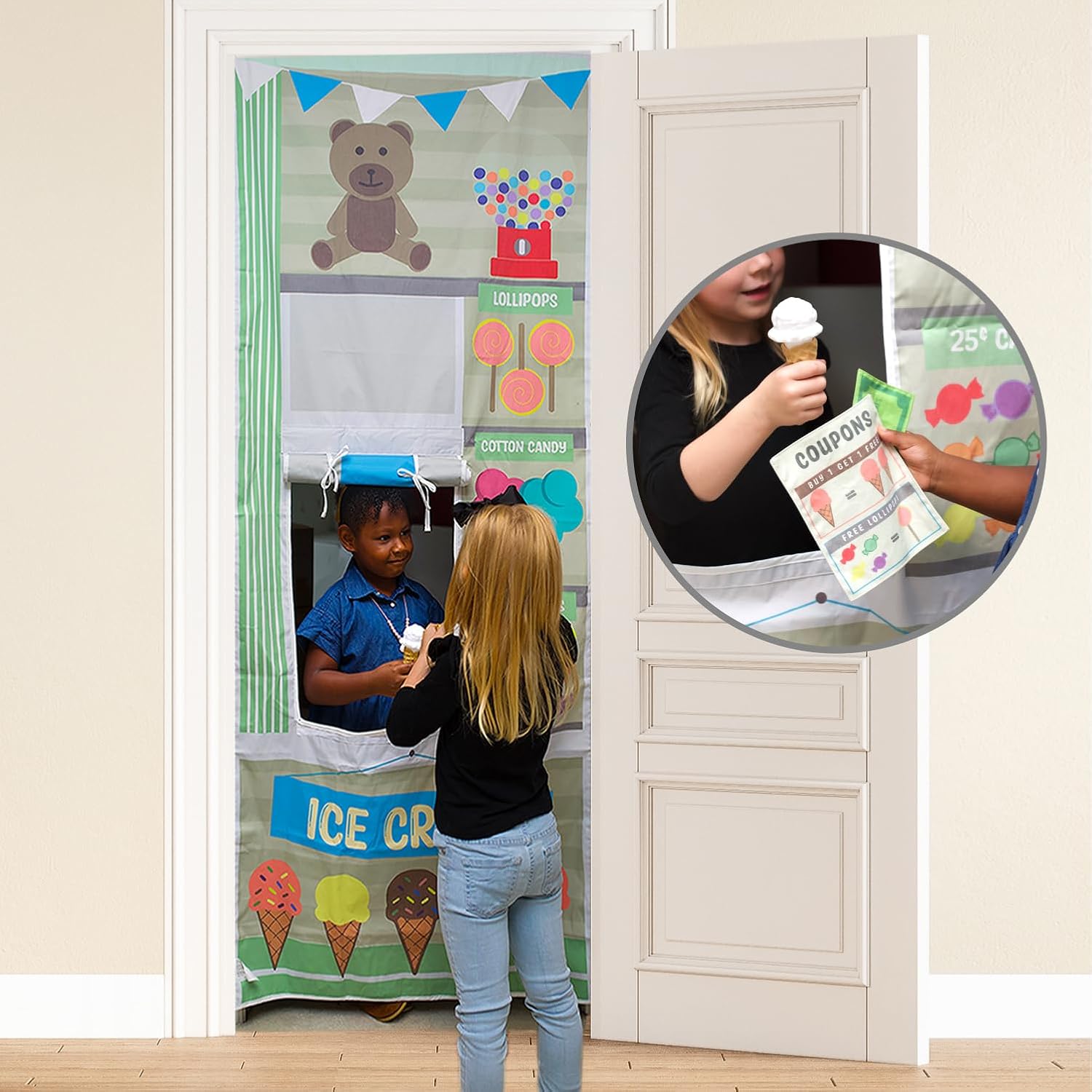 Ice Cream Doorway Playhouse for Kids