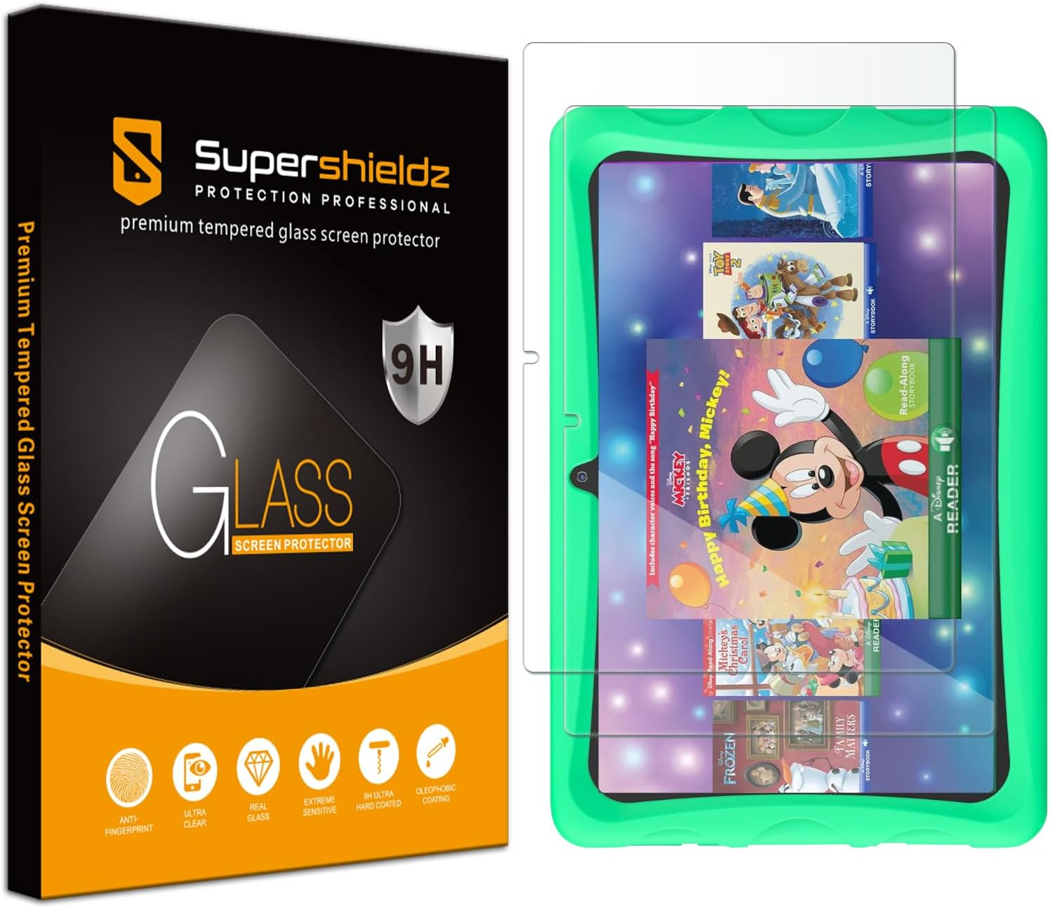 Supershieldz 2 Pack Protector Pantalla Contixo 10in K103 Vidrio Templado