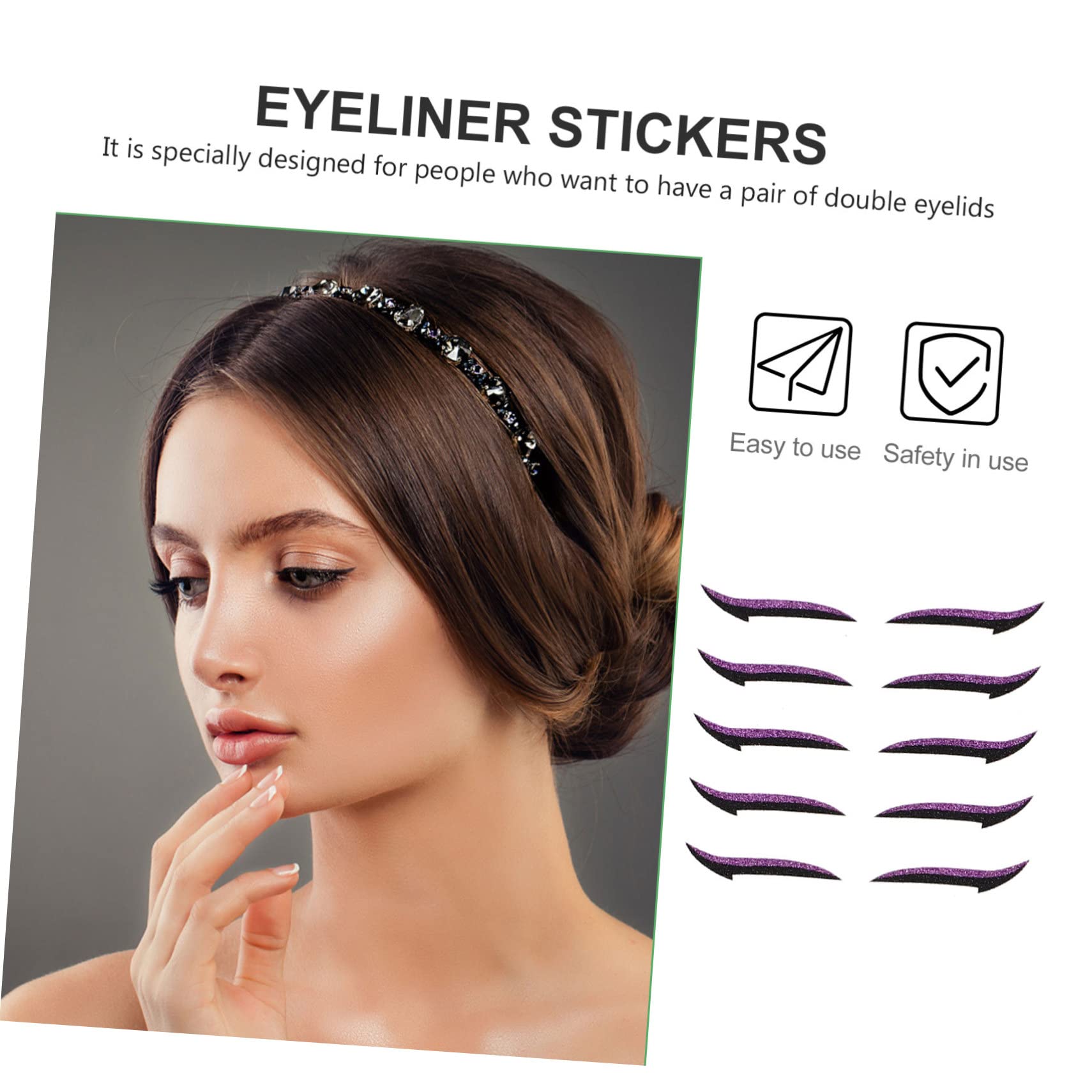 160paia Eyeliner Stickers Riutilizzabili Per Adatti Per Cosplay e Speciali Facili Applicare e Compatibili