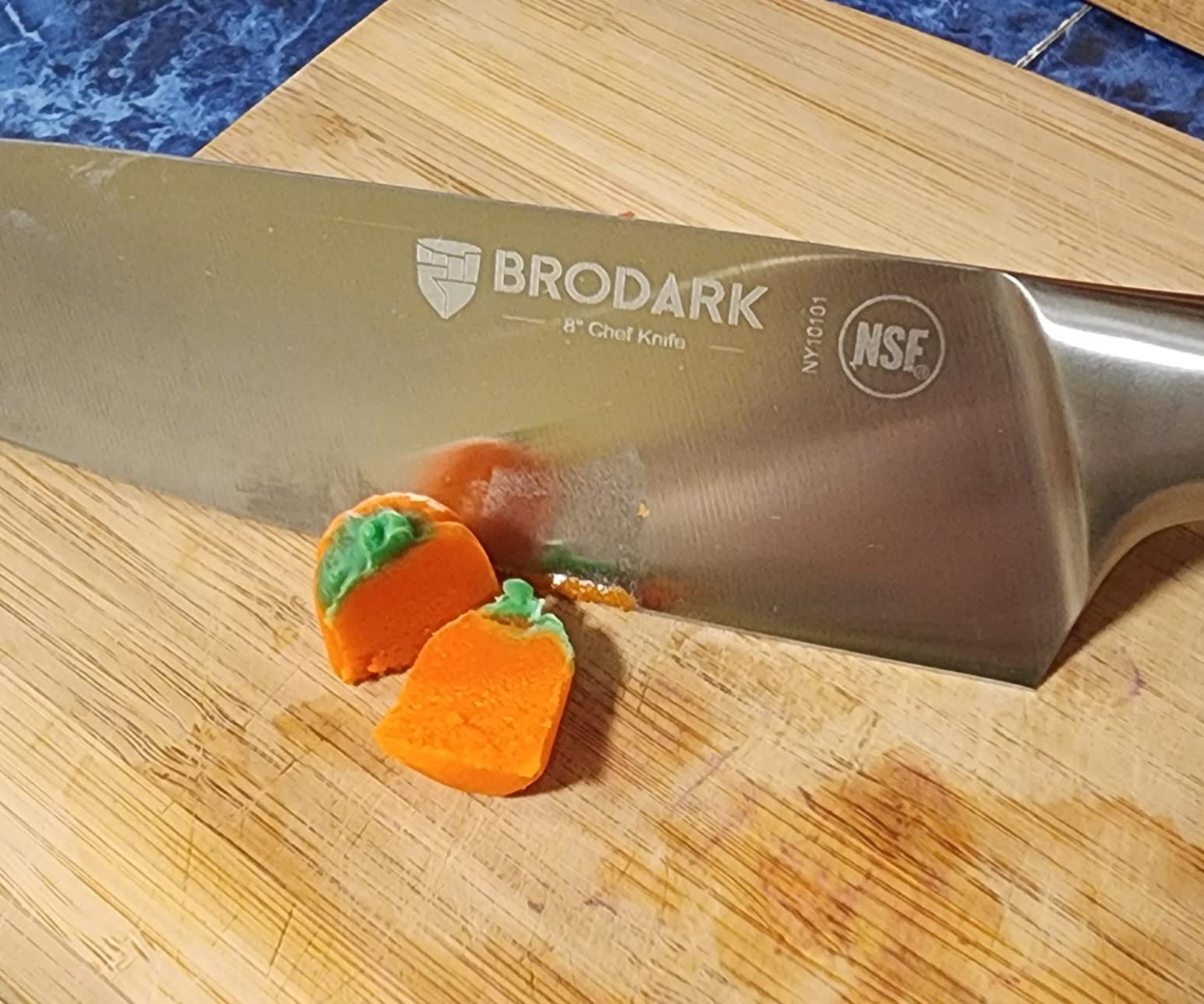 27/mo Finance BRODARK Kitchen Knife Set with Block, Full Tang 15 Pcs Professional Chef Knife