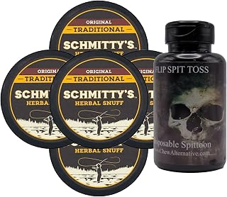 DC Crafts Nation Mud Bud Spittoon Skull Grave with 5 Cans Schmitty's Herbal Snuff Original