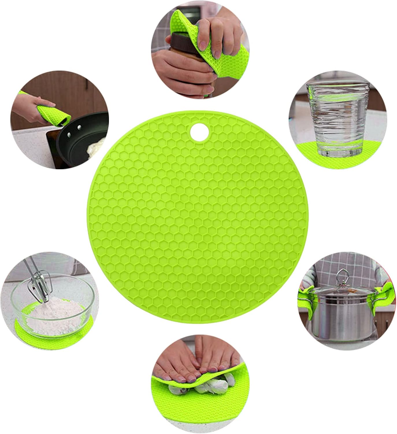 4 Pieces Jar Opener Multi Function Bottle Opener Kit Can Opener with Non Slip Gripper Pad