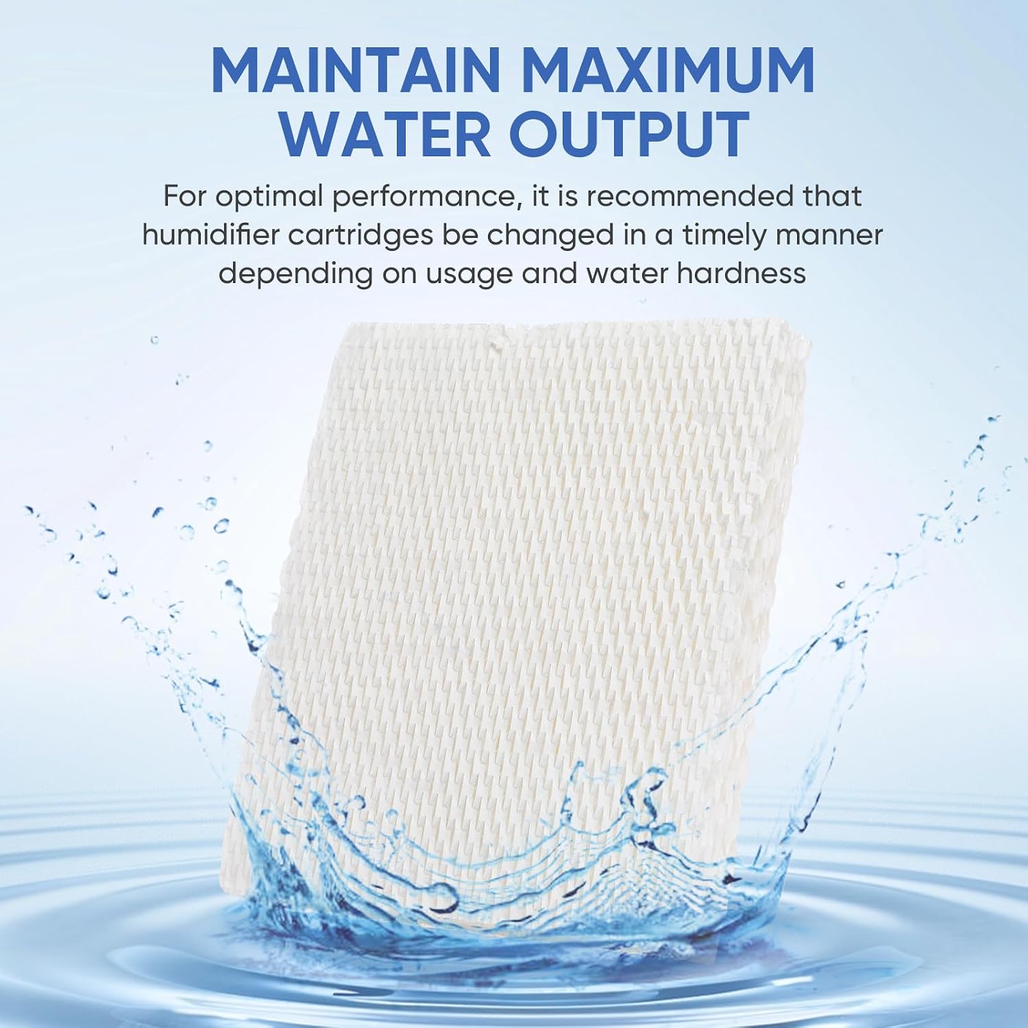 6 Pack Filter T HFT600 Humidifier Wicking Filters for Honeywell HEV615 HEV620 Series Tower Humidifier (White)