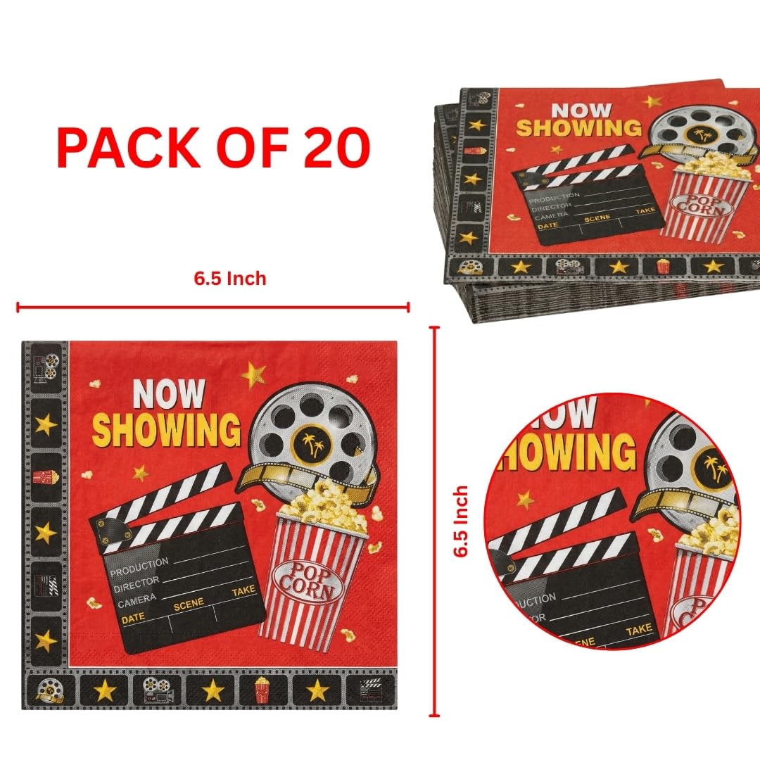 Wanna Party Bollywood Movie Theme Night Paper Napkins - 16PC 1
