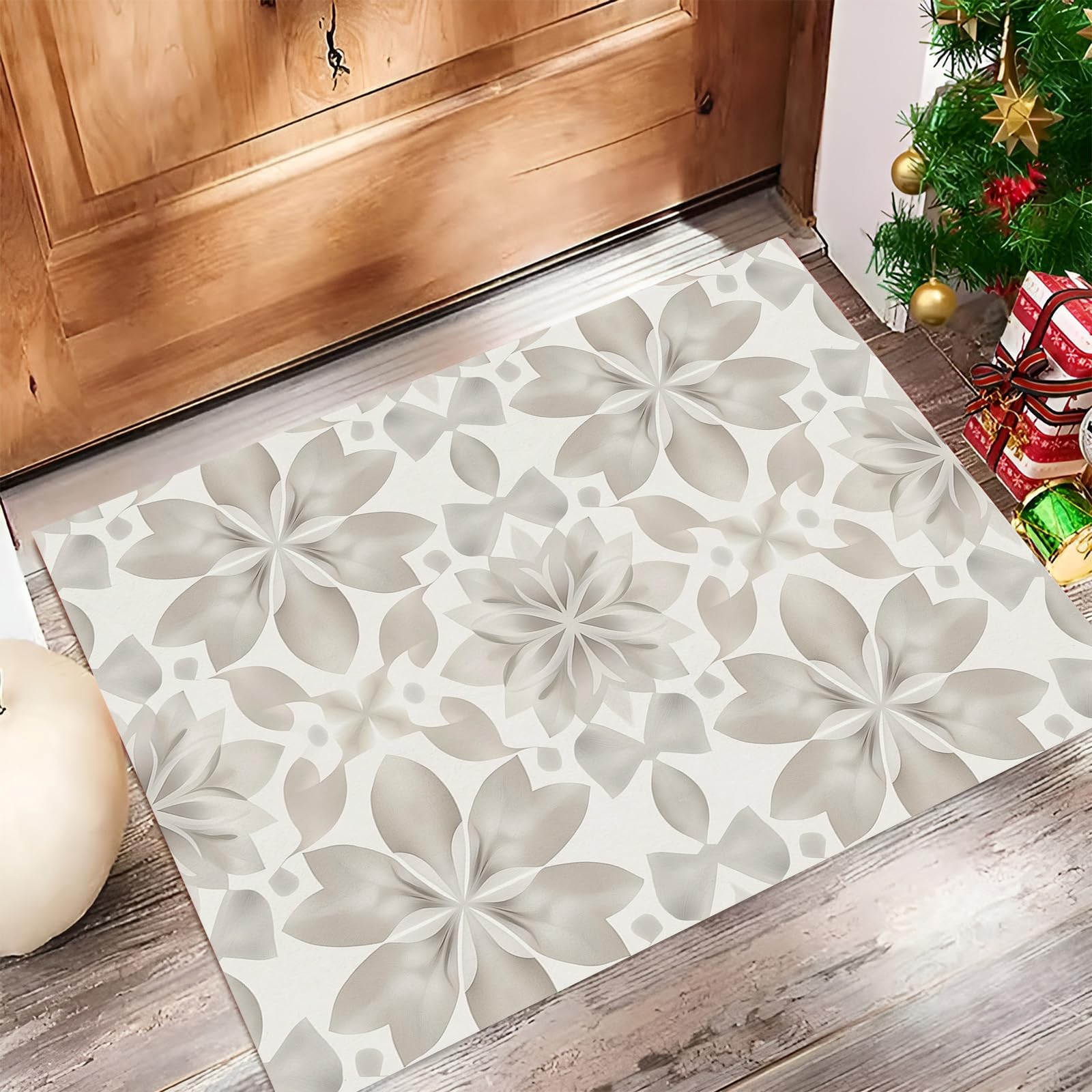 Tapis d'entrée Antidérapant Résistant aux Empreintes et à l'Eau Paillasson Intérieur 60x90cm
