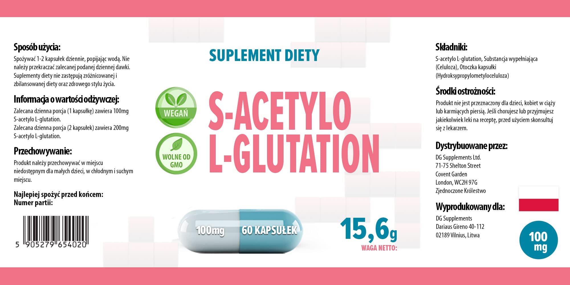Hepatica S-Acetyl-Glutathion | 100 mg | stabile Form, hohe Bioverfügbarkeit | Antioxidans & Zellschutz | 60 vegane Kapseln | GMP & Laborgeprüft
