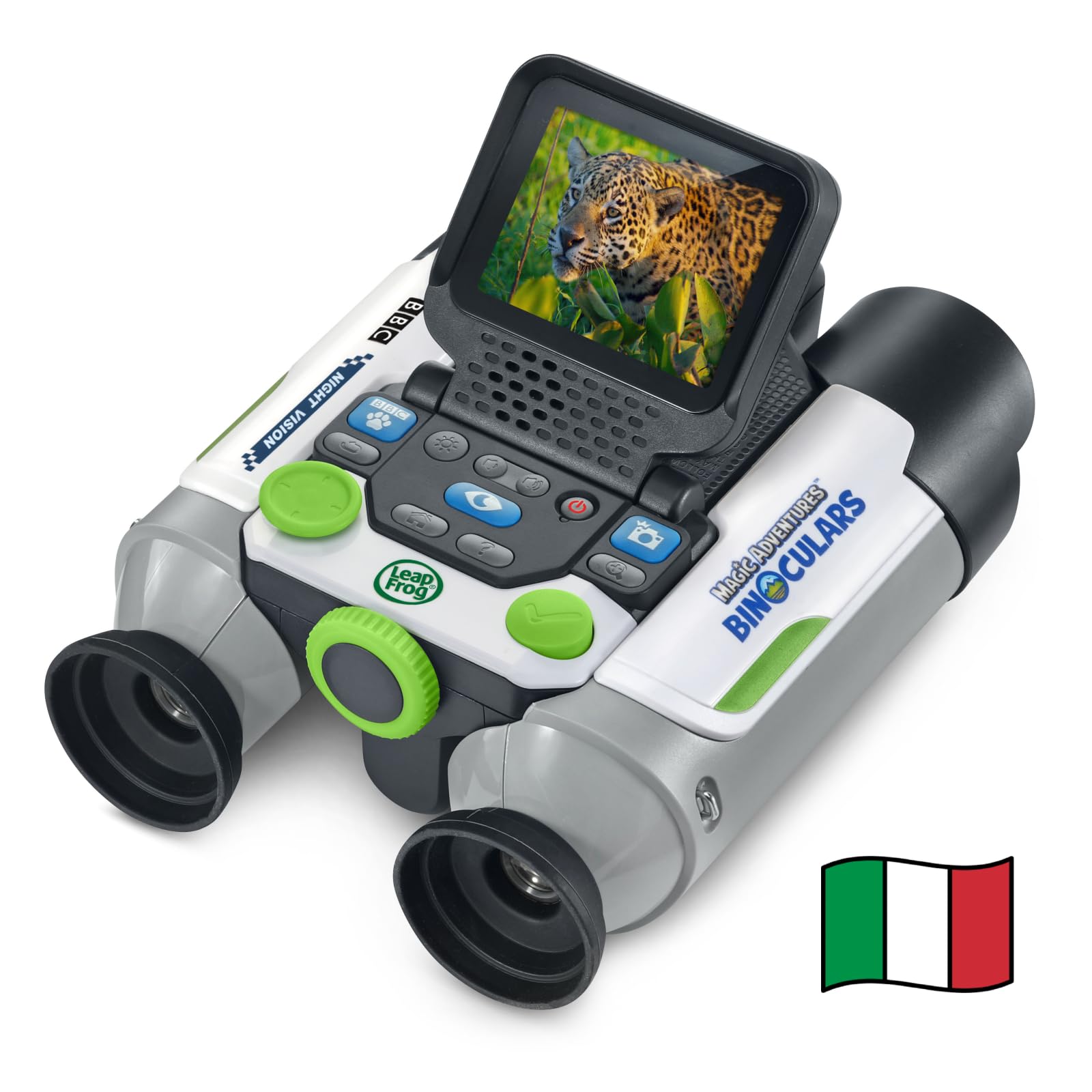 VTech Video Binocolo Interattivo, Binocolo Bambini con 6 Modalità di Gioco, Schermo LCD a Colori, Oltre 700 Contenuti BBC Integrati, Visione Notturna, Lingua Italiana, Batterie Incluse, 5-12 Anni