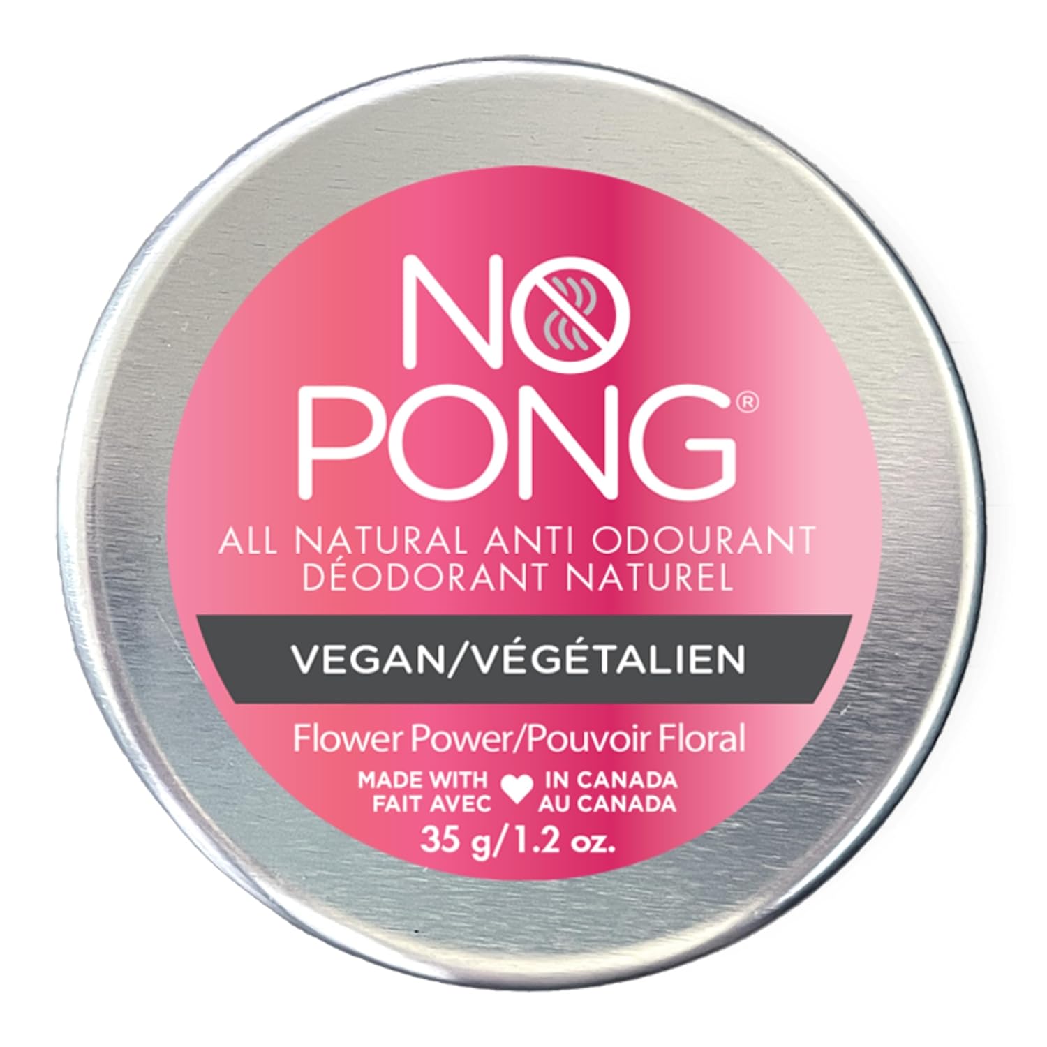 No Pong Flower Power All Natural Deodorant