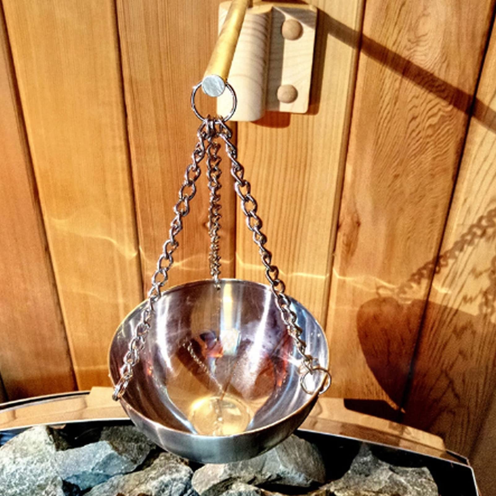 HERCHR 20cm Essential Oil Bowl, Sauna Bowl Sauna Supplies Sauna Oil Bowl Sauna Accessories for Sauna and Spa