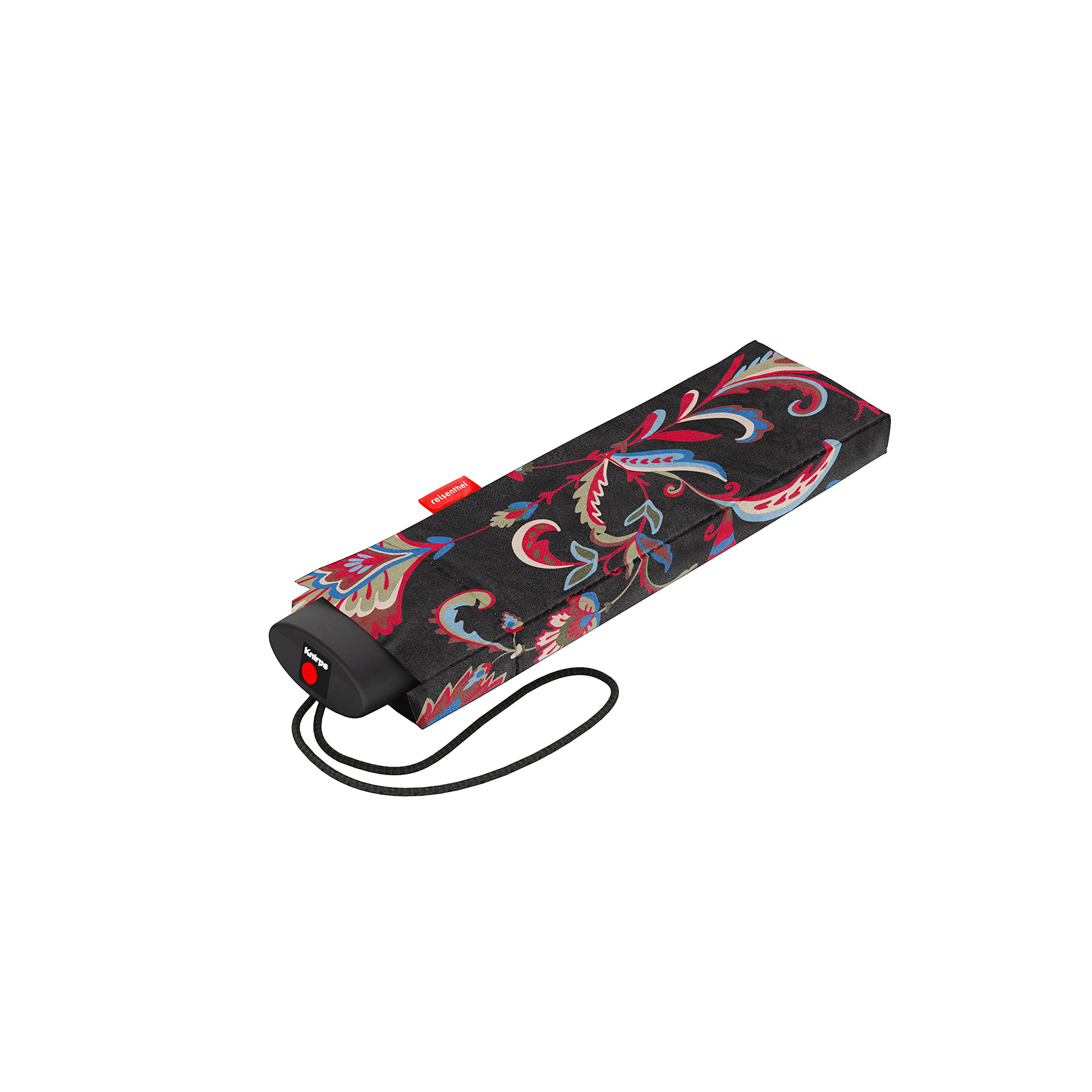 reisenthel umbrella pocket mini – Extrem leichter und flacher Taschenschirm aus recycelten PET-Flaschen – Mit großem Schirmdach