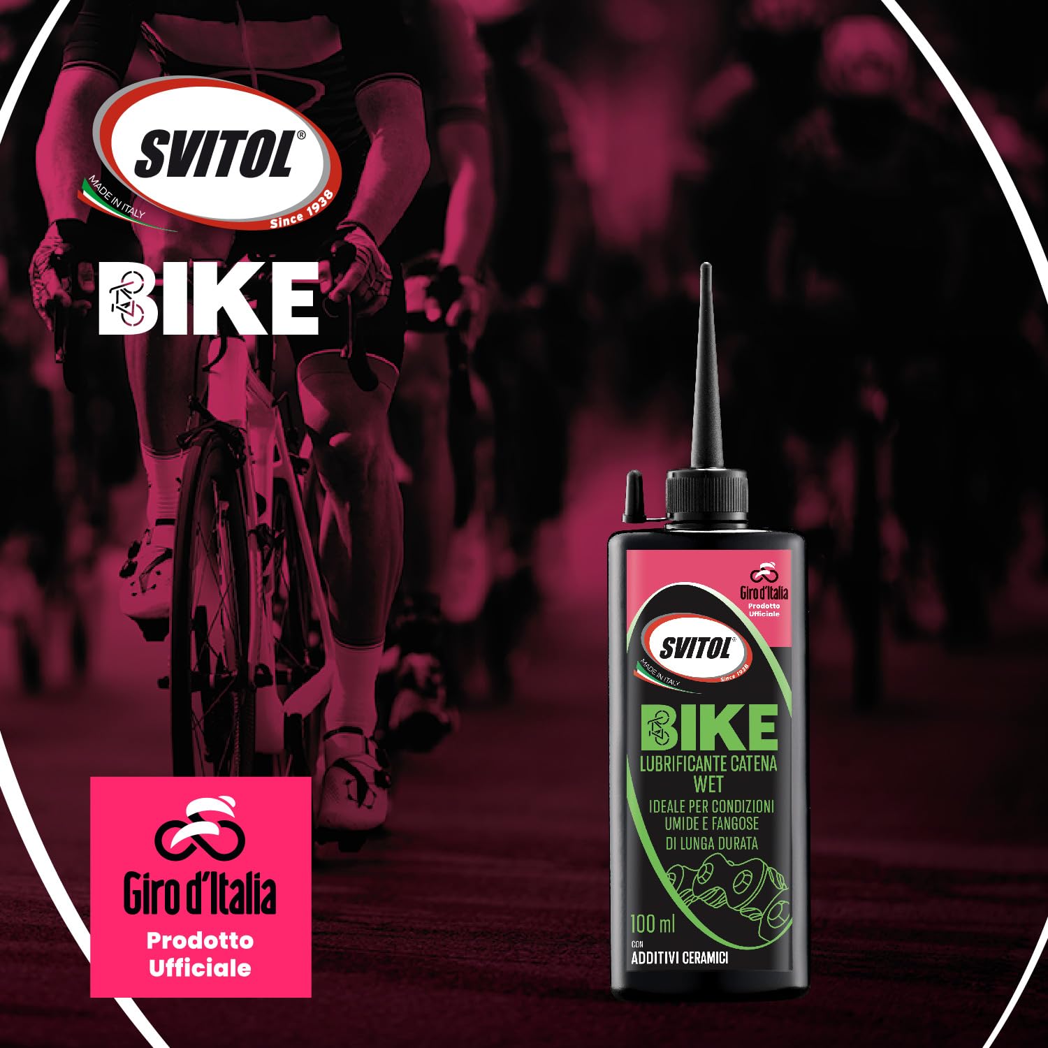 SVITOL Lubrificante Catena Wet 100 ml Speciale Giro d'Italia