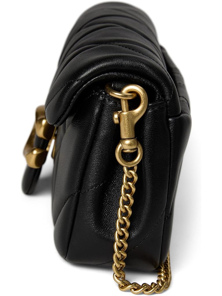 Black COACH Tabby Chain Crossbody Bag 19 With Quilting