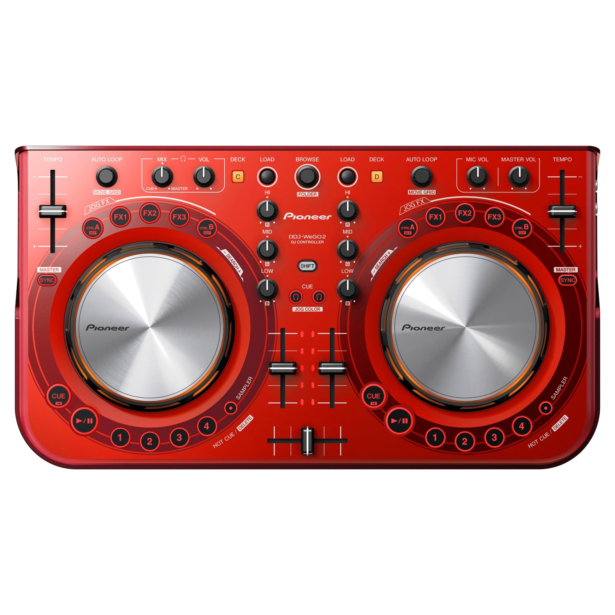 Pioneer Pro DJ DDJ-WeGO2-R DJ Controller : Amazon.ca: Musical