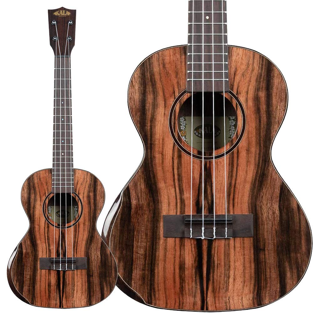 Kala KA-PX-EBY-T Ukulele Tenore Ebano Premier Exotic con Borsa