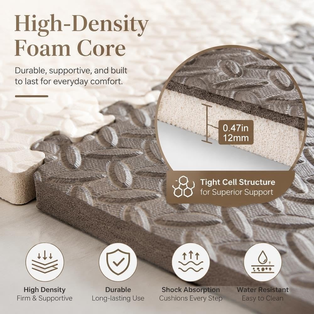 Tapis de Puzzle de Verrouillage de Carreaux de Sol en Mousse Amovibles