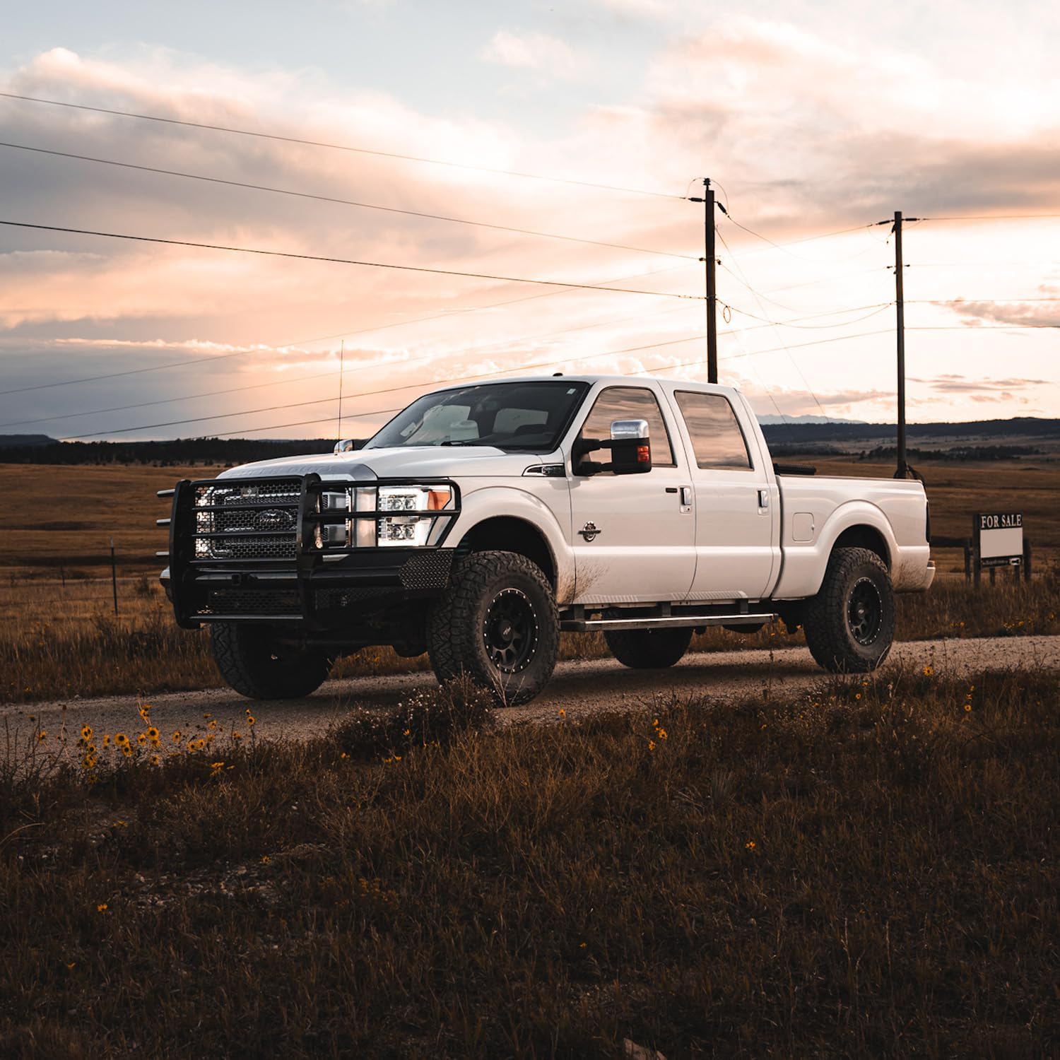 RockTrix RT111 18x9 Matte Black Wheels, 8x170 Bolt Pattern -12mm Offset, 4.5" Backspacing, Heavy-Duty 8 Lug Rims Compatible with Ford F250 and Fits Ford F350 Super Duty 1999-2026
