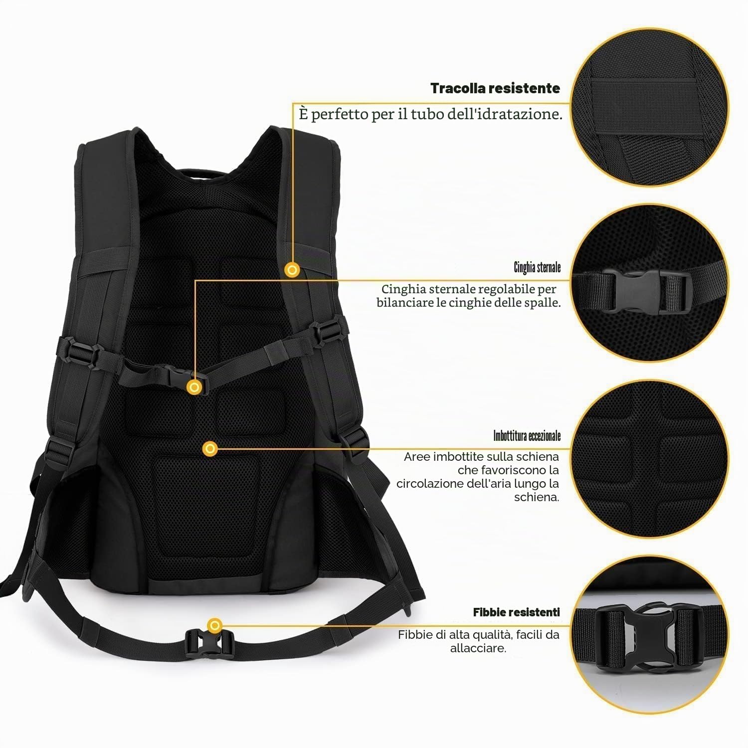 Mardingtop 28L/35L Tattico Zaino Militare Zaino Molle Zaini da Assalto Zaino Unisex Adulto Zaino da Escursionismo Zaino da Viaggio per Campeggio all'aperto Sport Trekking Motociclismo