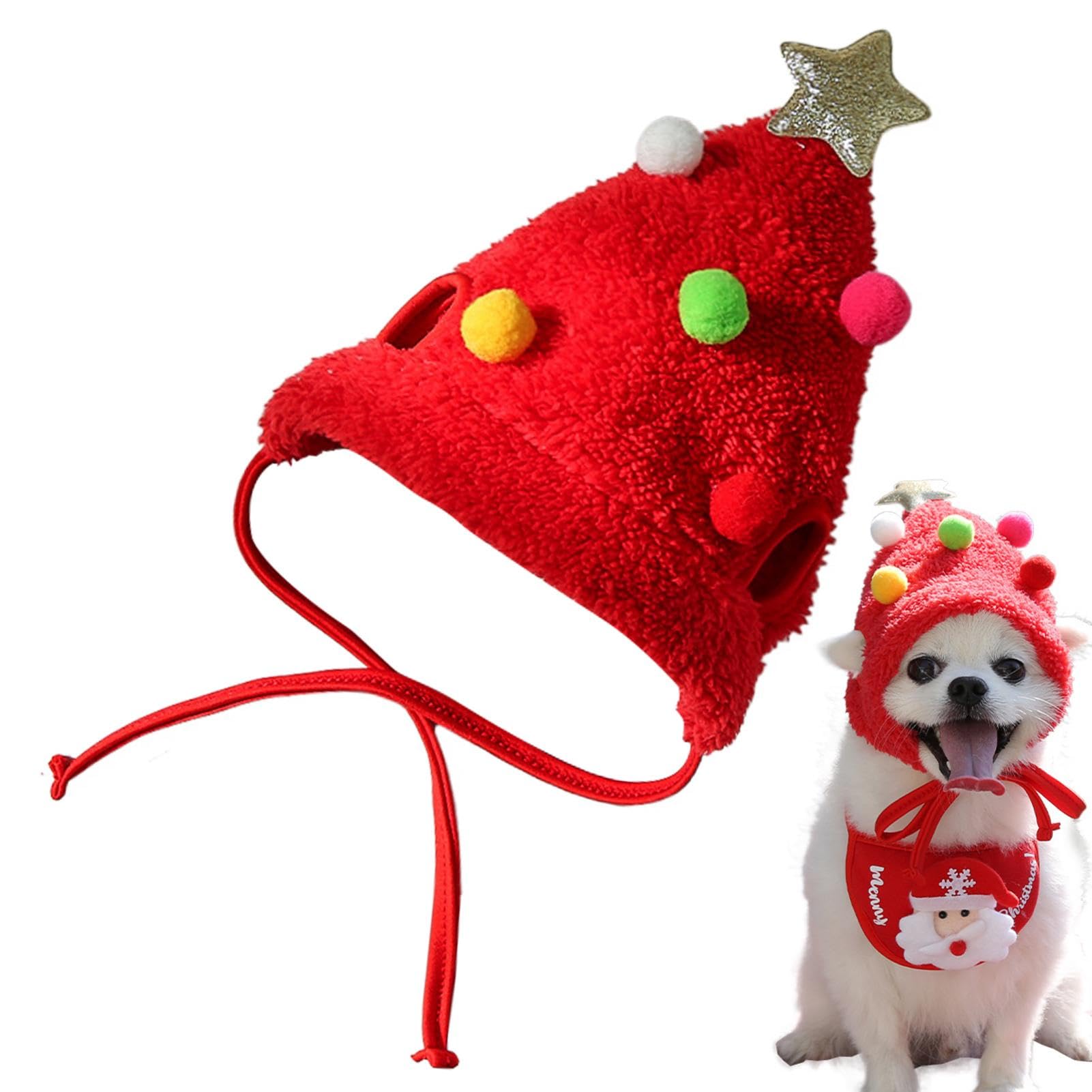 Amazon | 犬用サンタ帽子、クリスマス犬用帽子,犬のクリスマス帽子