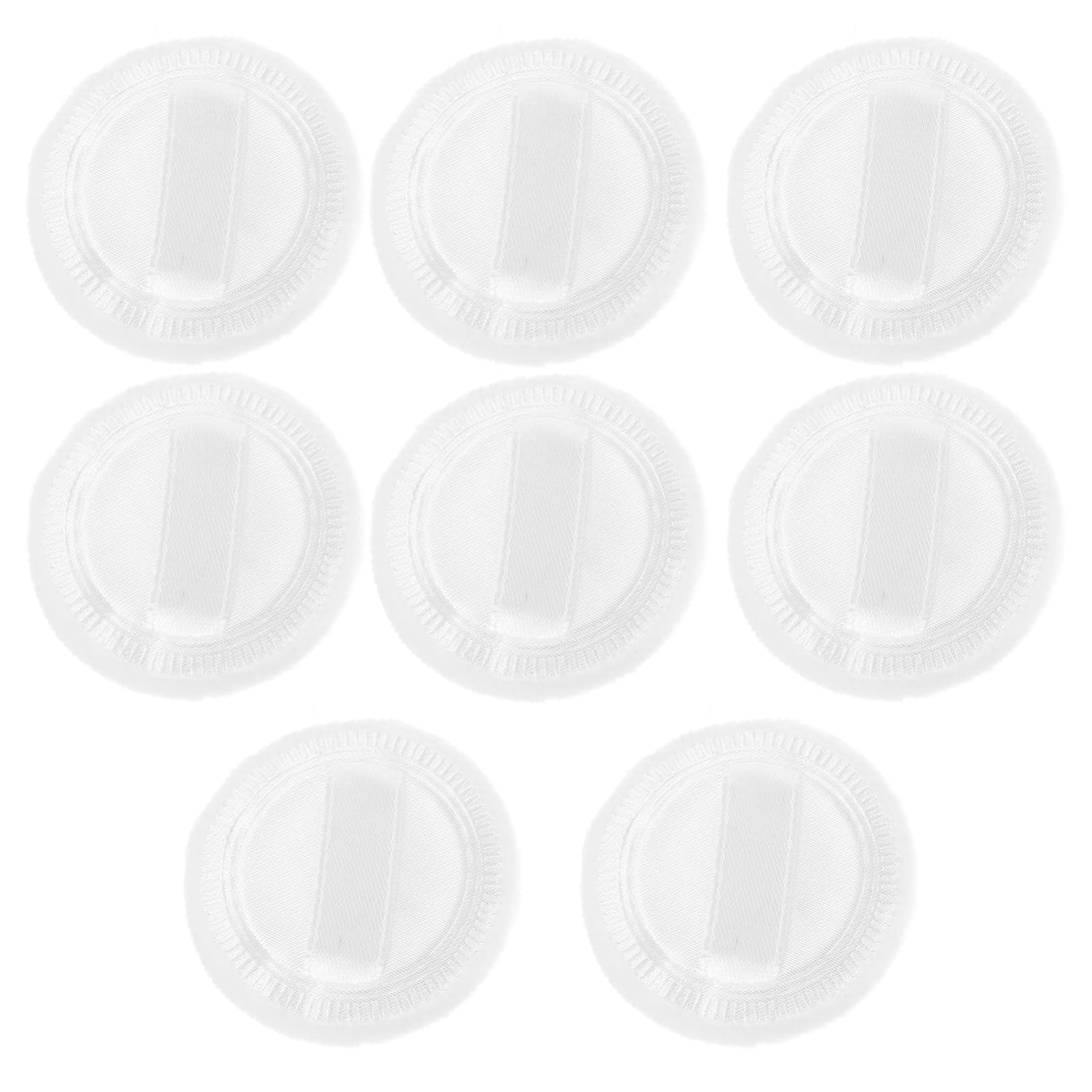 PartyKindom 8Pcs Round Makeup Powder Puff Fluffy Cotton Applicators with Ribbon for Foundation and Loose and Safe for Delicate Skin for Cosmetic Use Pink