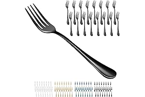 8-Inch Black Dinner Forks: Elevate Your Dining Experience
