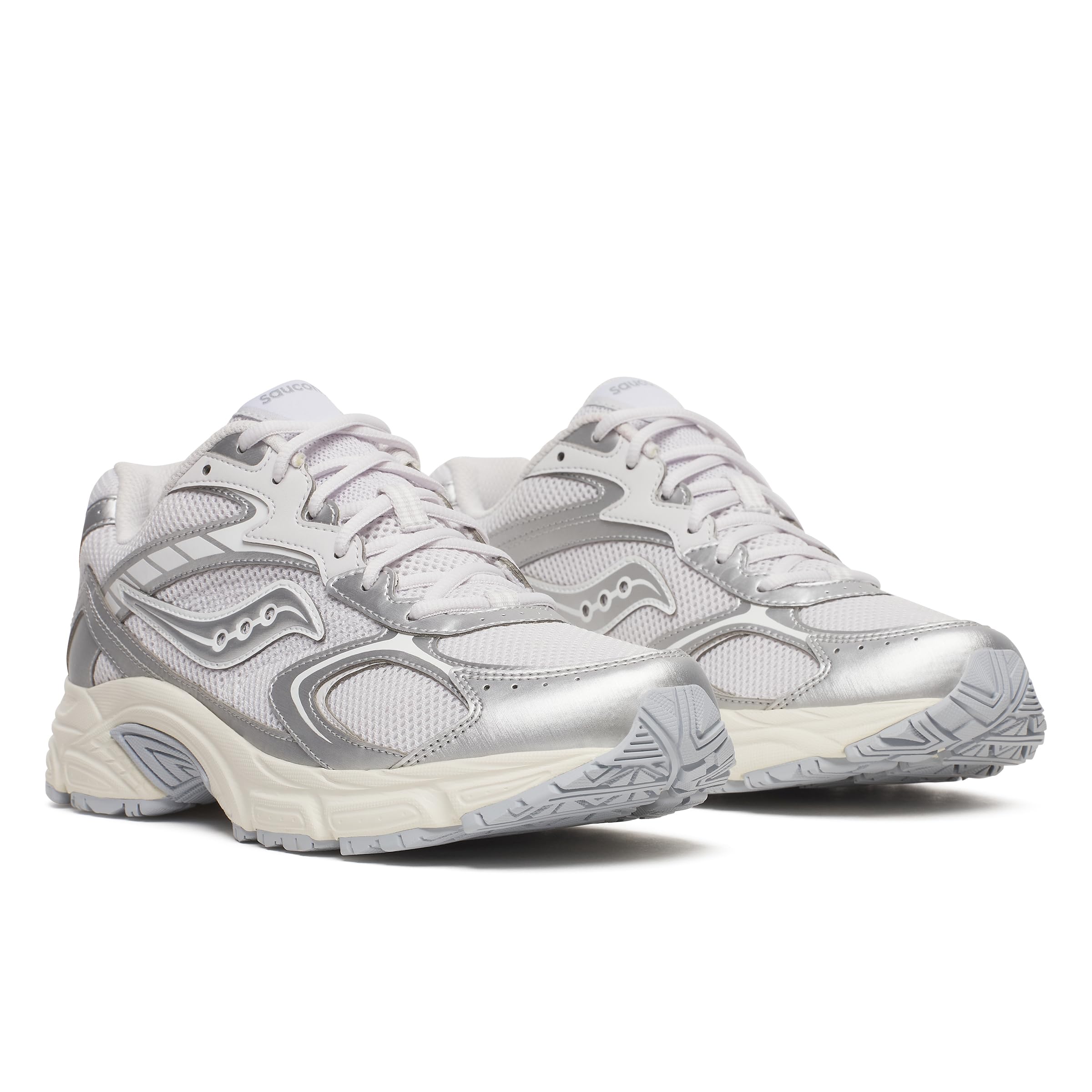 Saucony Unisex Tempest Sneaker Trainer Shoe,Cloud/Silver, 8