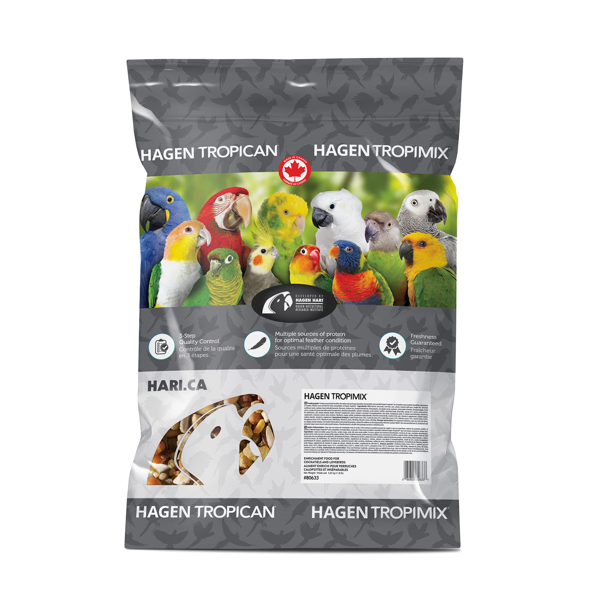 Hari - Mangime per pappagalli - Tropimix per Cockatiels & Lovebirds - 3630gr