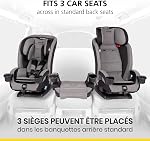 Safety 1st EverSlim 4-in-1 Siège auto tout-en-un convertible, enfant à tout-petit, face arrière et avant, mode amplificateur, booster sans dos, Ajustements 3 De l'autre côté, siège lavable, 10 années, Circuit Cosmique