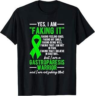 I Am A Gastroparesis Warrior Gastroparesis Awareness Month T-Shirt