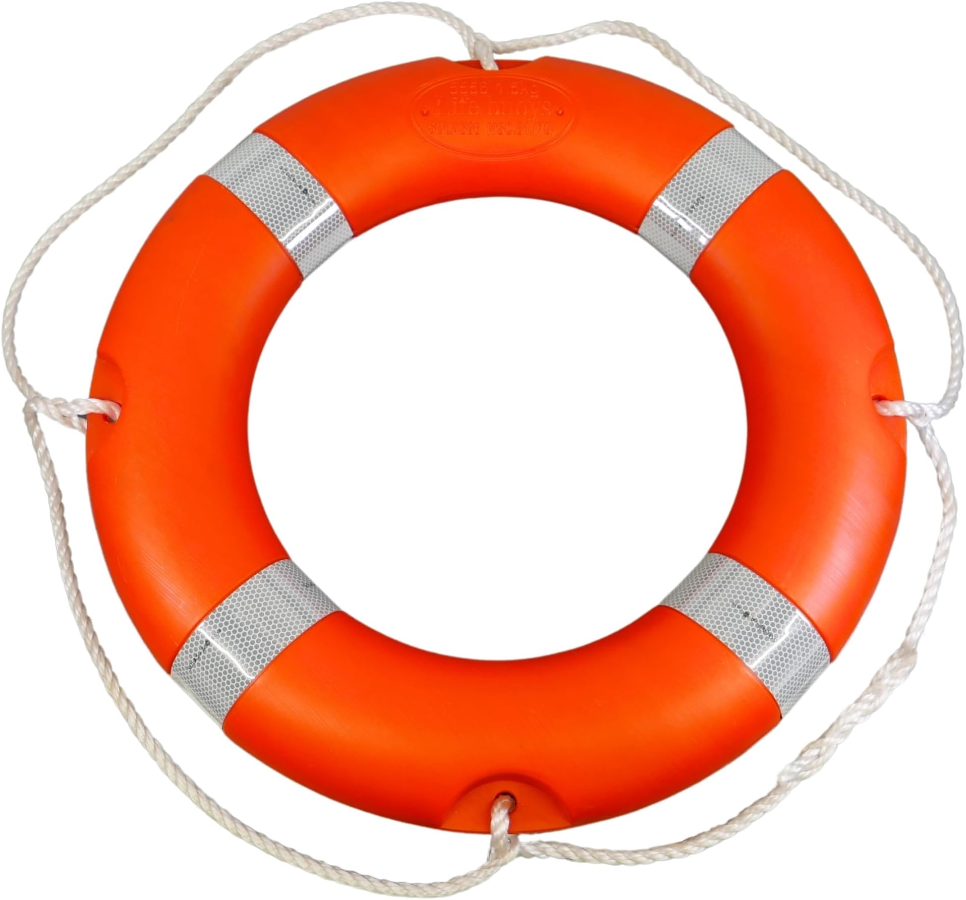Lifebuoy Ring 58cm Medium Size 1.5kg, with SOLAS Reflective Tape