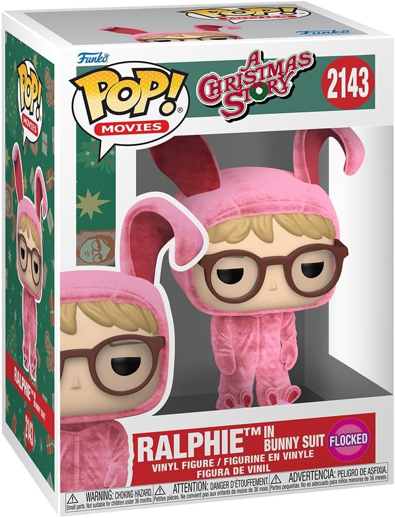 Pop! Movies: A Christmas Story - Ralphie in the Bunny Suit | Flocked,Collectable Vinyl Figure, Gift Idea, Official Merchandise, Toys for Kids & Adults, Comedy Fans