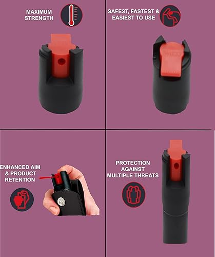 Miniatura 4 de Venta al por mayor Lot Pepper Spray de máxima resistencia de 12 onza de tamaño compacto fórmula de grado policial, la mejor herramienta de