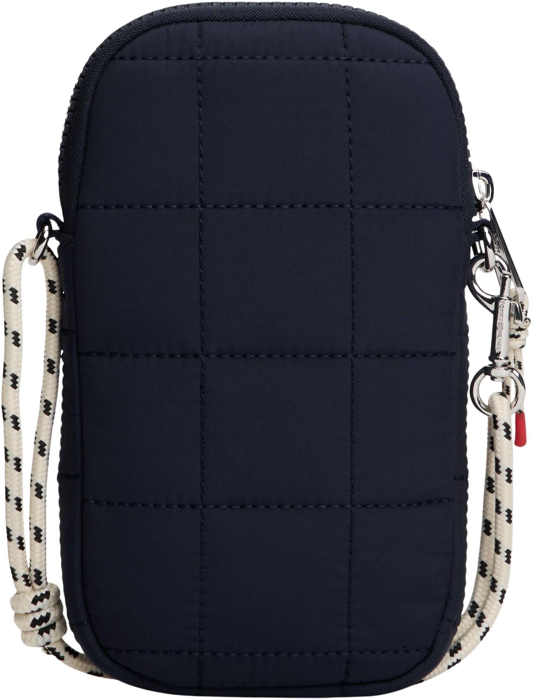 Tommy Hilfiger Wavy Flag Quilted Phone Bag Ka0ka00039, Bolsos de Mano Unisex niños, Blue (Space Blue), Talla única