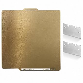 PEI Build Plate for Bambu Lab X1/X1C/X1E/P1P/P1S/A1, 257x257mm Flexible Double-Sided Textured Spring Steel Sheet with Identification Code, Removable Heated Bed for 3D Printers