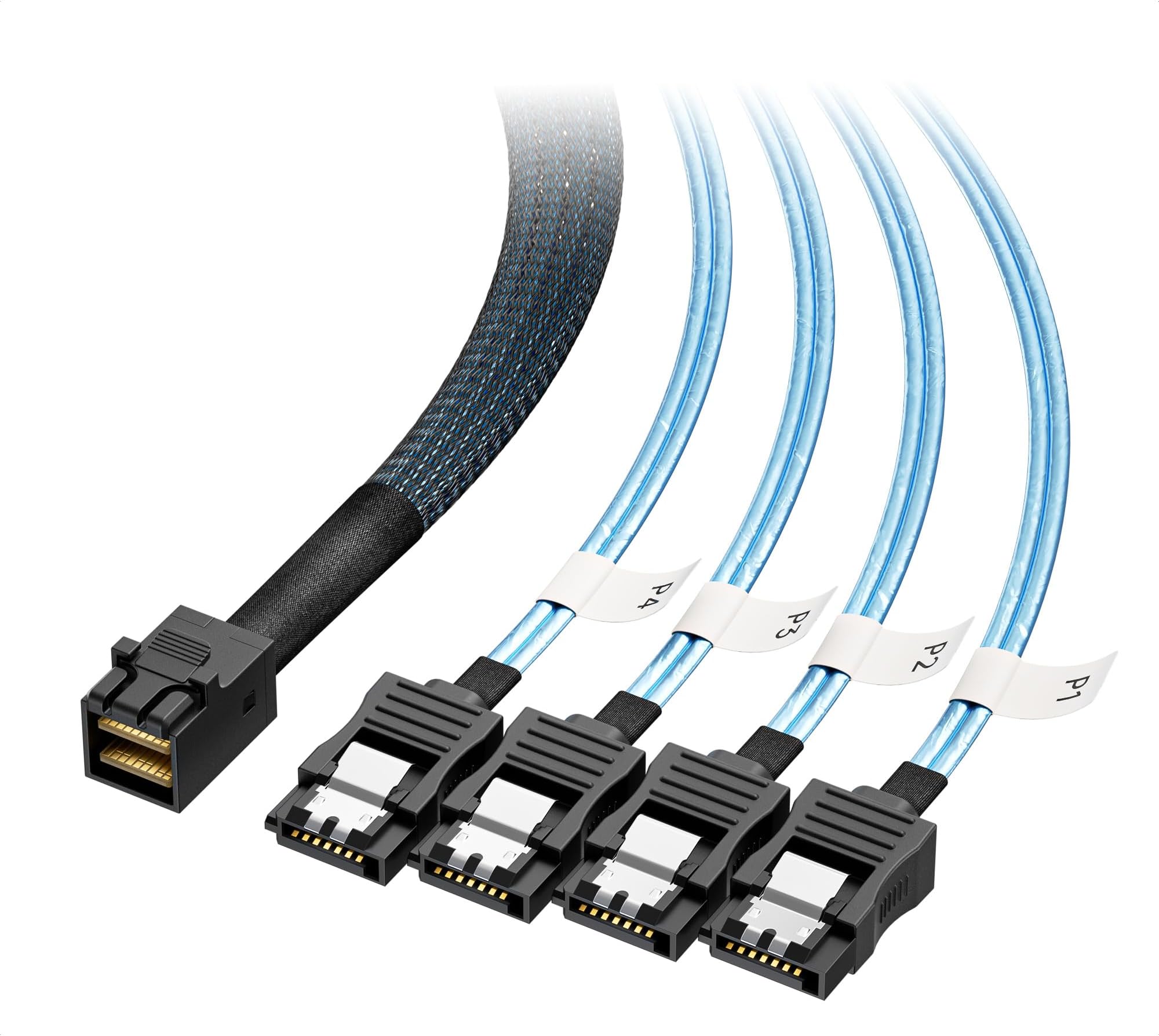 Cable Matters Internal Mini SAS HD to SATA Cable, 3.3ft/1m